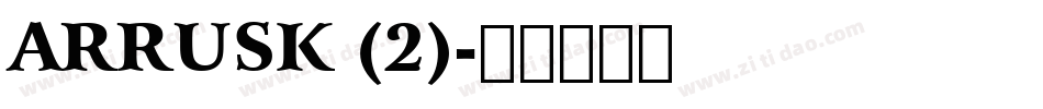 ARRUSK (2)字体转换